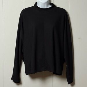 Zara Basic Women’s Black Oversized Turtleneck Polyester Top Size M